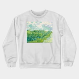 Vincent van Gogh Green Wheat Fields, Auvers 1890 Painting Crewneck Sweatshirt